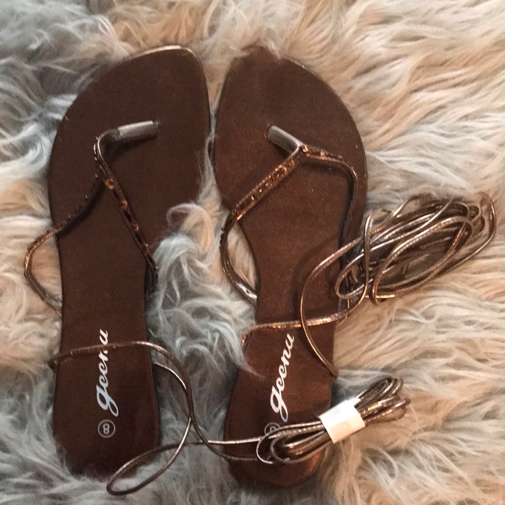 Lace Up Sandals Size 8...